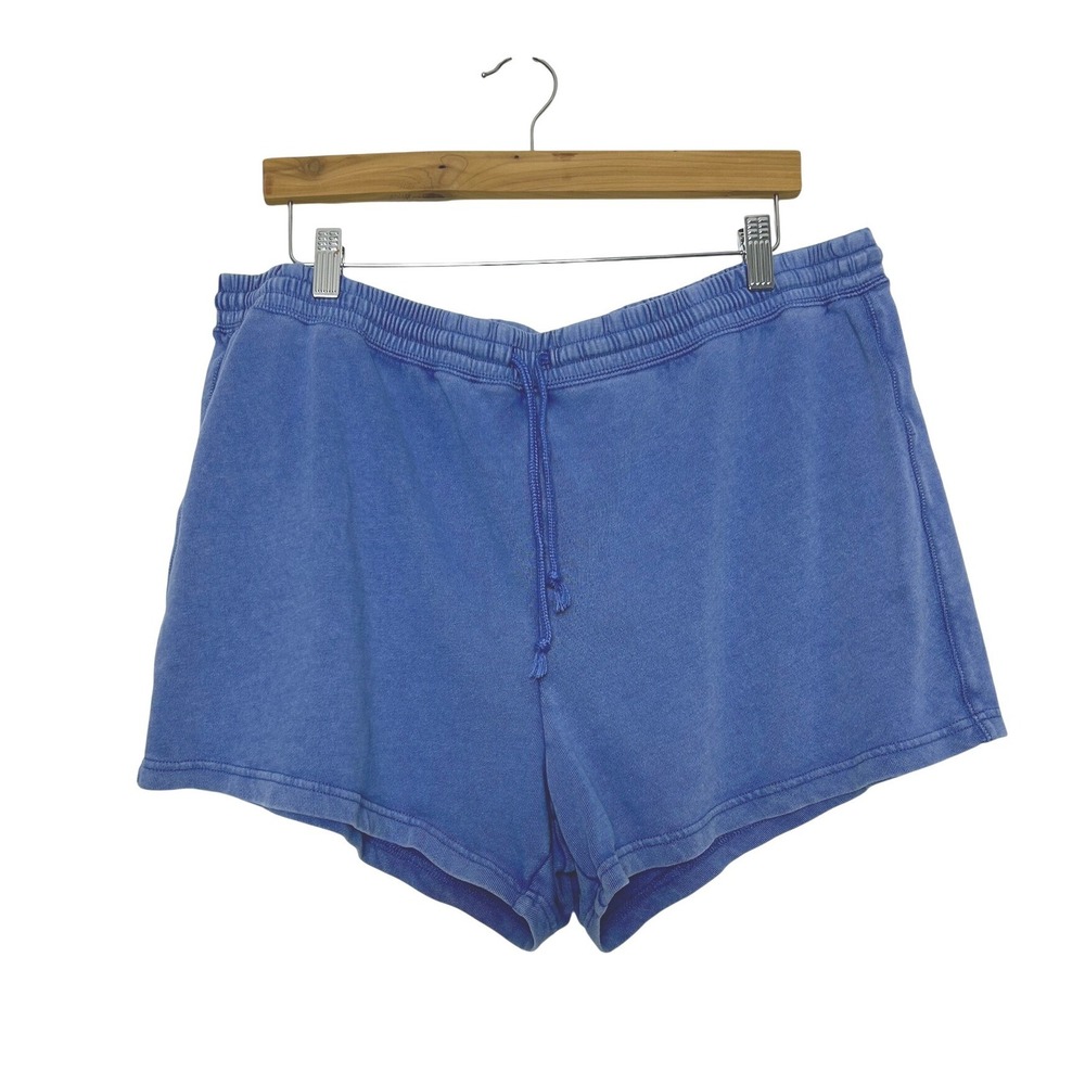 J.Crew Shorts L Blue Elastic Waist Drawstring Loungewear summer beach‎ basics